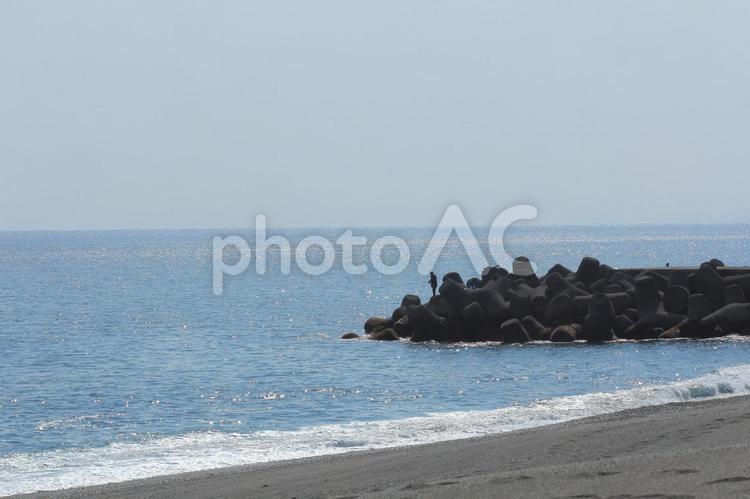 高知県　ヤシィパーク付近から見た風景 ヤシィパーク,太平洋,海の写真素材