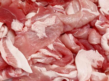 豚肉 豚肉,豚小間切れ,切り落としの写真素材