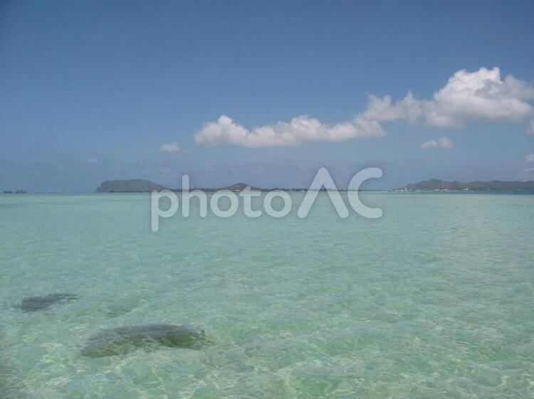 ハワイの海と空 海,空,ハワイの写真素材