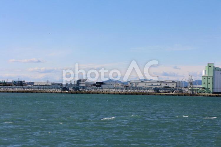 大井川港の風景 大井川港,港,建物の写真素材