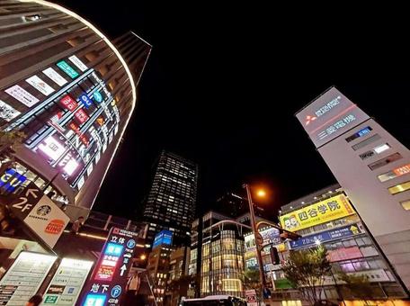 夜の街 夜の街の写真