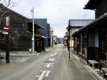 愛知県犬山城下町の路地 犬山市,旧家,商家の写真素材