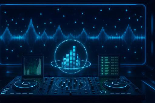 DJコントロール台の写真