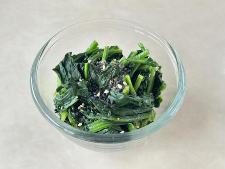 ほうれん草 ほうれん草,茹で,野菜の写真素材