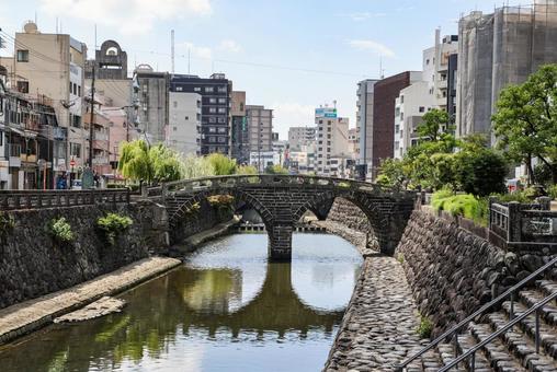 長崎眼鏡橋 長崎眼鏡橋 眼鏡橋,長崎眼鏡橋,石橋の写真素材