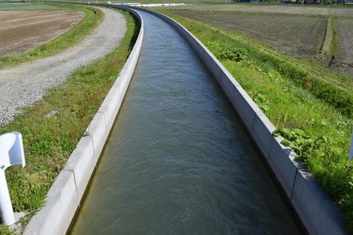 Photo, agricultural waterway, canal, agricultural water use, 