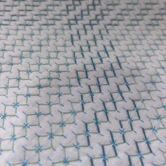 刺し子ひし形つづり 背景素材,ナチュラル,刺し子の写真素材