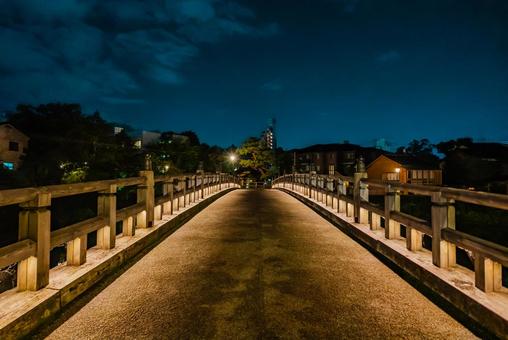 【石川】夜のひがし茶屋街と浅野川 浅野川,ひがし茶屋街,石川の写真素材