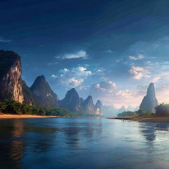 幻想的な自然美の写真