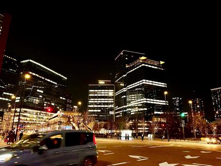 夜の街並 夜の街並の写真