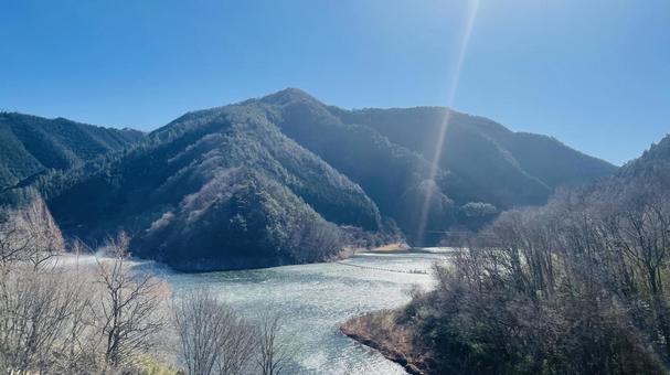 群馬県桐生市の自然1 群馬県,群馬,桐生市の写真素材