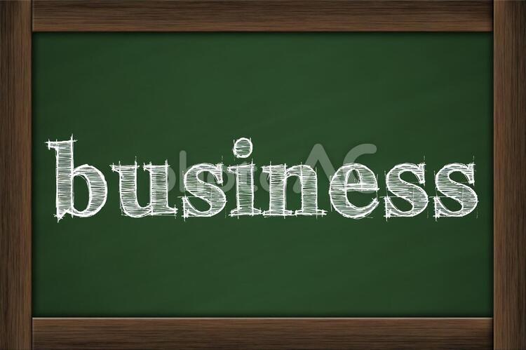 黒板とタイトル business,ビジネス,ビジネスイメージの写真素材