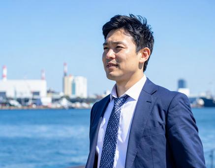 爽やかな印象のビジネスマン男性 爽やかな印象のビジネスマン男性の写真