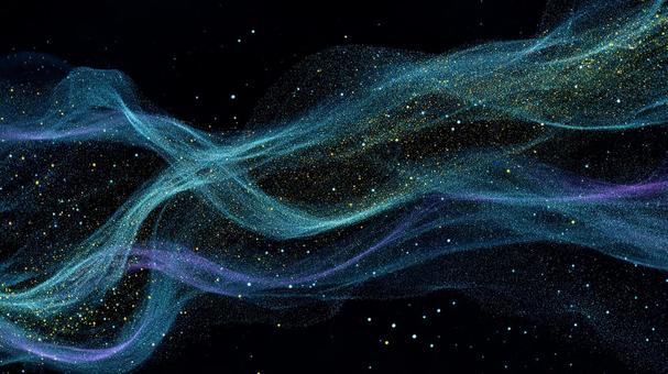 幻想的な光の粒子 幻想的な光の粒子の写真