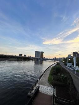 Photo, chuan, townscape, riverbed, 