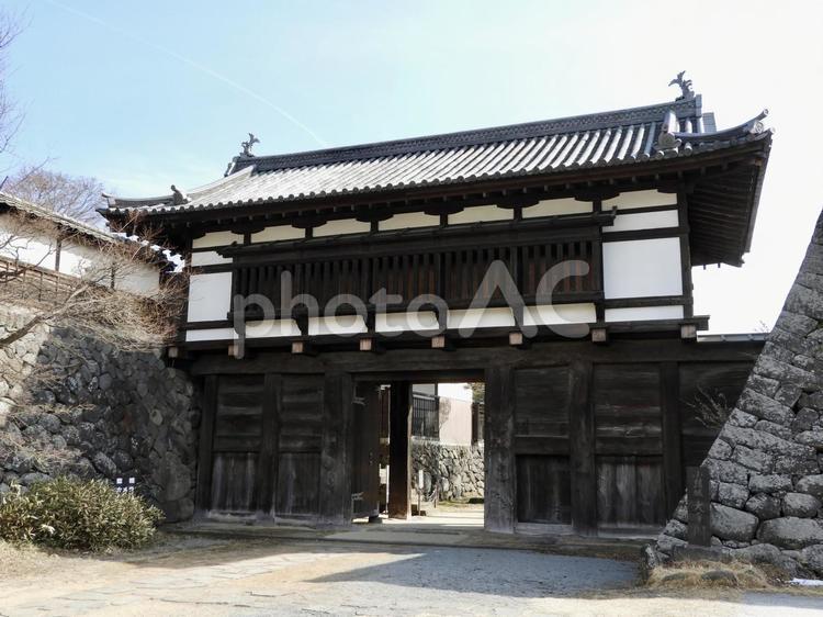 信州小諸城大手門 小諸城,懐古園,小諸市の写真素材
