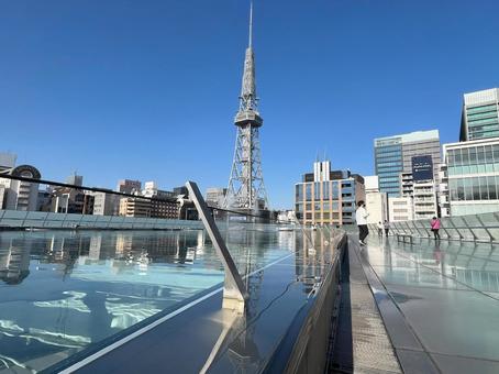 オアシス21からMIRAI TOWER オアシス21からMIRAI TOWER 名古屋テレビ塔,mirai,towerの写真素材