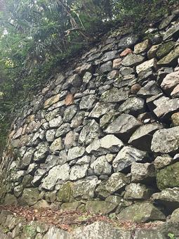野面積みの石垣 石垣,石,風景の写真素材