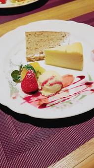 Photo, dessert, sweets, cake set, 