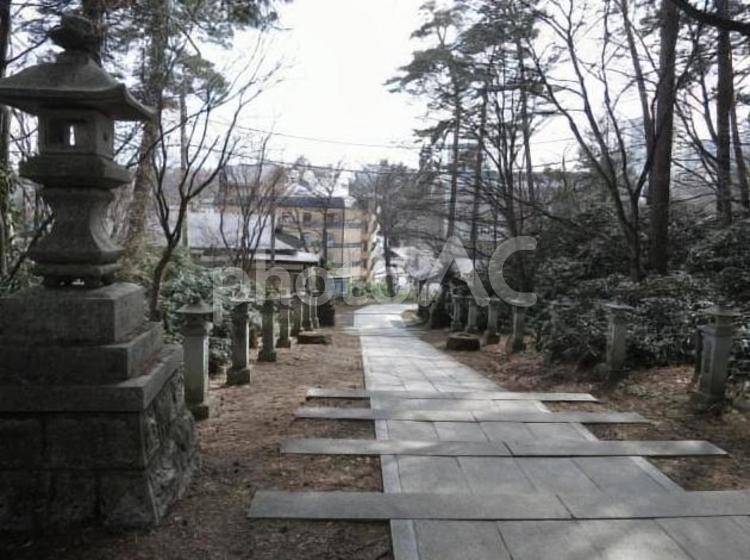 群馬　草津温泉の町並み　5 群馬,草津,温泉の写真素材