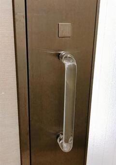 ドア door,ハンドル,施錠の写真素材