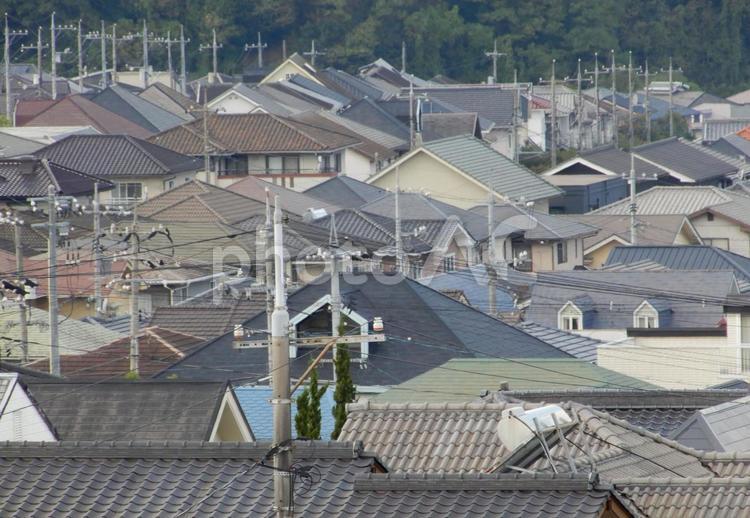 【風景写真】家並みの風景 家並み,街並み,町並みの写真素材