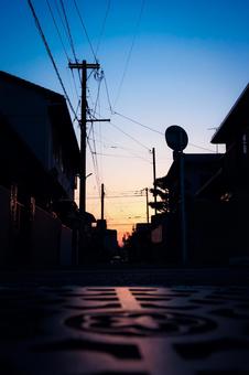 夕暮れ時 夕暮れ時の写真