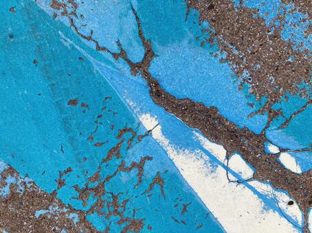 ブルーカラー路面テクスチャー ブルーカラー,路面,綺麗亀裂の写真素材