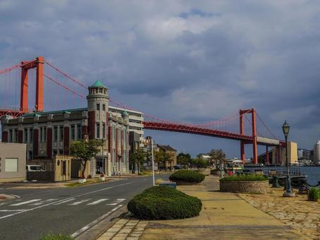【福岡県】北九州市・若戸大橋 若戸大橋,橋,若松の写真素材