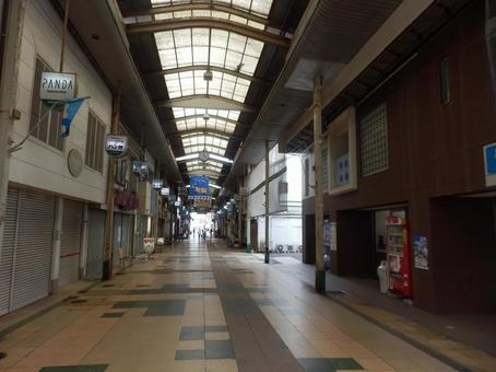 Photo, shopping street, showa, arcade, 