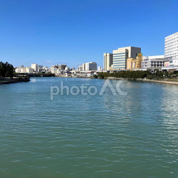 那覇市壺川周辺の風景 那覇,風景,コピースペースの写真素材