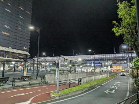 福山駅(夜) 福山駅(夜) 福山,福山駅,夜の写真素材