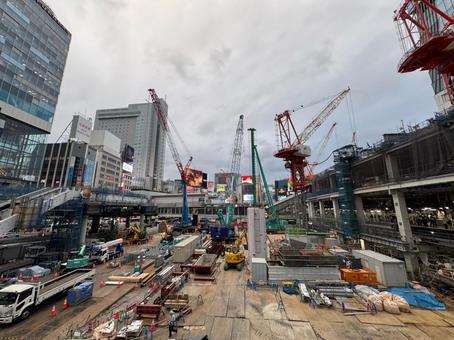 渋谷再開発 R7.10 渋谷再開発 R7.10 渋谷,渋谷駅,工事の写真素材