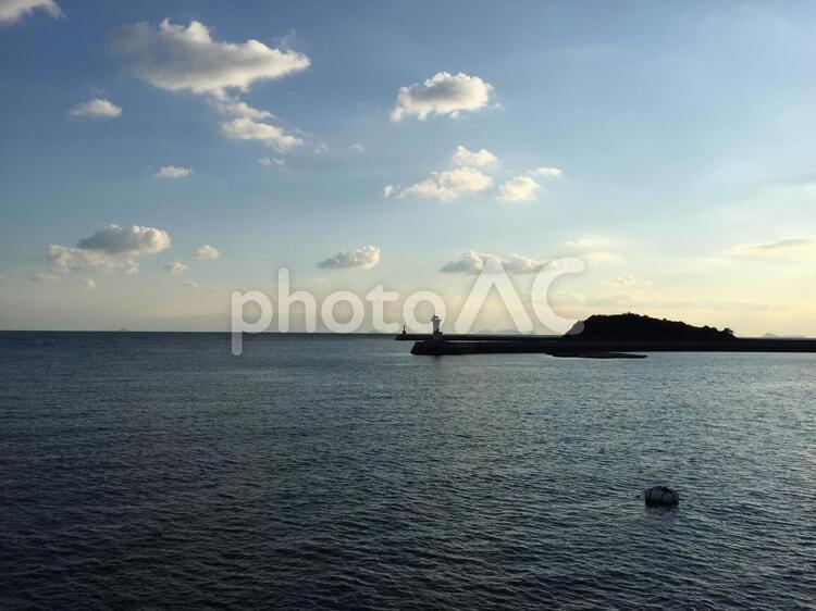 瀬戸内の夕暮れ 夕暮れ,瀬戸内海,鞆の浦の写真素材