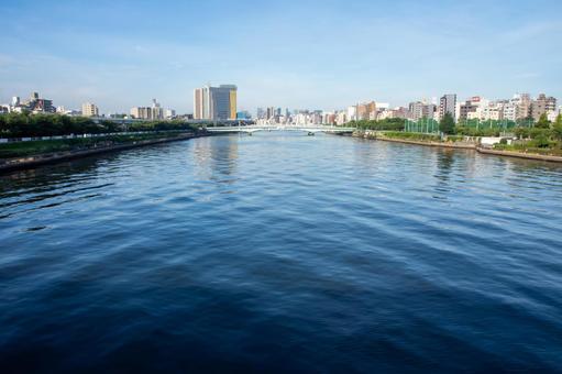 Photo, sumidagawa, a waterside, tourist attractions, 