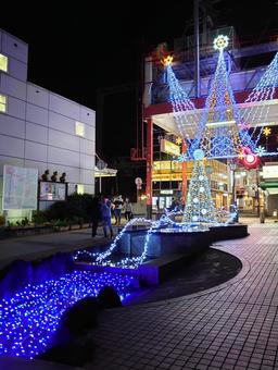 瓢箪山イルミネーション　クリスマス　冬 瓢箪山イルミネーション,クリスマス,イルミネーションの写真素材