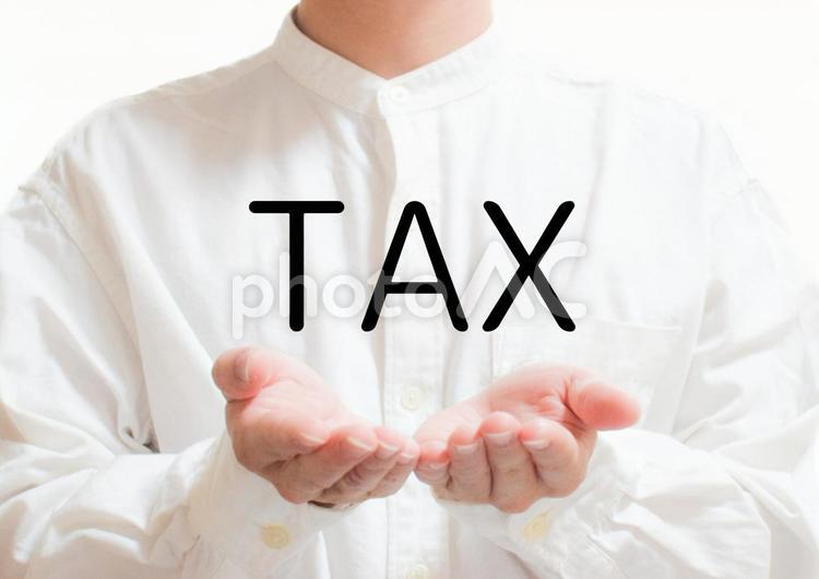 美容スタッフとタックス タックス,tax,税金の写真素材
