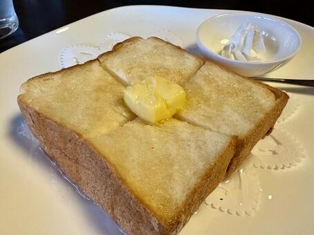 バターはちみつトースト トースト,パン,食パンの写真素材