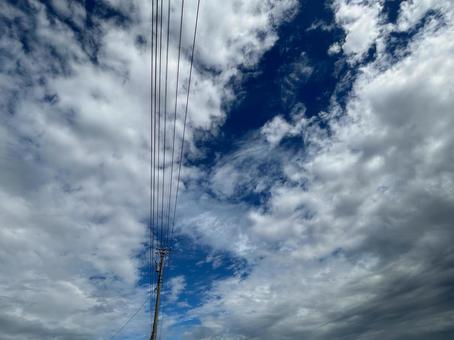 曇り空、青空、空、雲 曇り空、青空、空、雲 曇り空,青空,空の写真素材