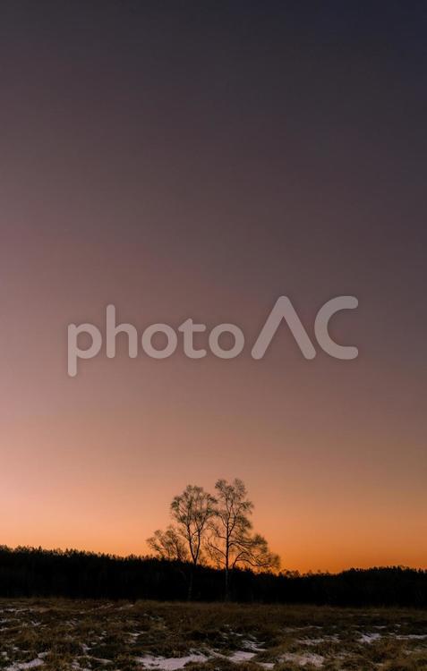 日没を待つ 背景,グラデーション,美しいの写真素材