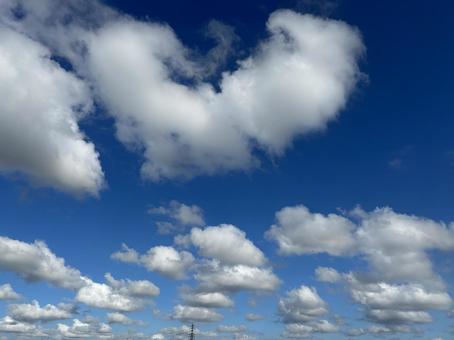 もこもこ 雲 もこもこ 雲の写真