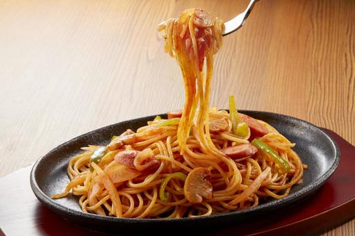 ナポリタンスパゲッティ はしあげ ナポリタンスパゲッティ はしあげ ナポリタン,スパゲティ,パスタの写真素材