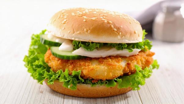 何かのフライのハンバーガー3の写真