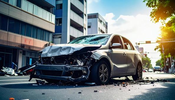 交通事故車 交通事故車の写真