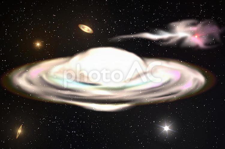 幻想的背景素材　銀河の夢 背景画像,背景,背景素材の写真素材