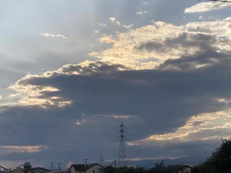 Photo, sunset, at sunset, cloud, 