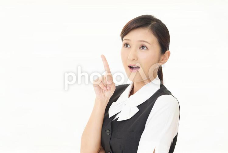驚いた表情のビジネスウーマン 女性,ビジネウーマン,女の写真素材
