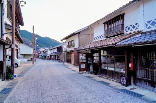 岡山県真庭市の勝山町並み保存地区 岡山県真庭市の勝山町並み保存地区の写真