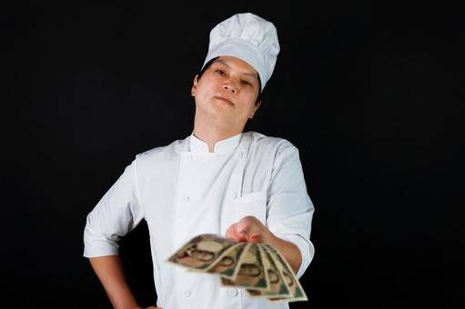 料理人と日本のお金 料理人と日本のお金の写真