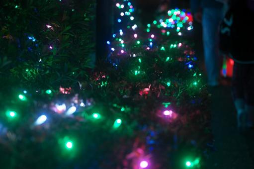 カラフルなイルミネーション イルミネーション,カラフル,ledの写真素材